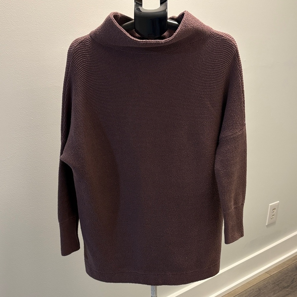 Free People Slouchy Ottoman Tunic Sweater ~ Small ~ Nutmeg